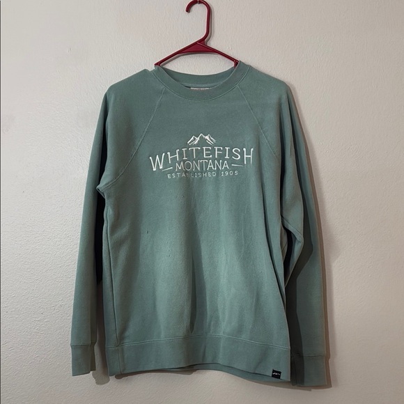 Sweaters - Women’s turquoise crew neck sweatshirt, only worn twice